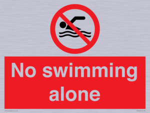No swimming alone